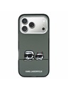 Karl Lagerfeld Karl Lagerfeld IML K&CH Heads Logo MagSafe Zadný Kryt pre iPhone 17 Pro Max Black