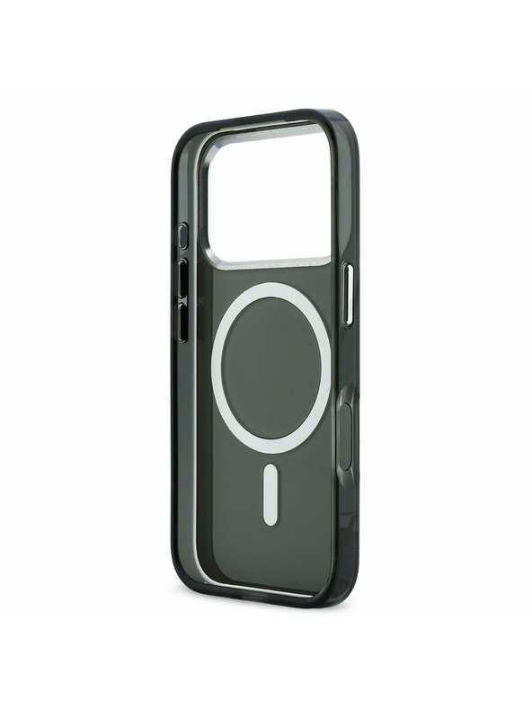 Karl Lagerfeld Karl Lagerfeld IML K&CH Heads Logo MagSafe Zadný Kryt pre iPhone 17 Pro Max Black
