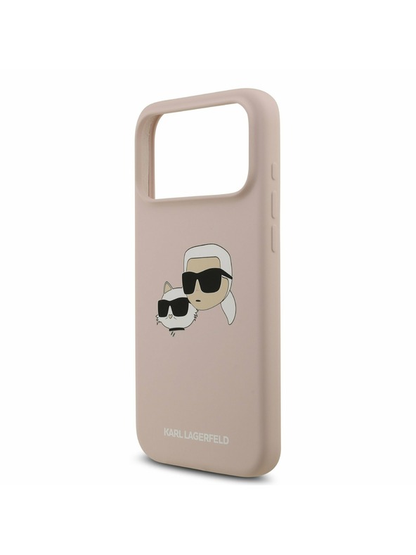 Karl Lagerfeld Karl Lagerfeld Liquid Silicone Double Heads MagSafe Zadný Kryt pre iPhone 17 Pro Max Pink