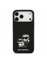 Karl Lagerfeld Karl Lagerfeld Liquid Silicone K&CH Sketch MagSafe Zadný Kryt pre iPhone 17 Pro Max Black