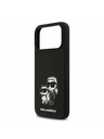 Karl Lagerfeld Karl Lagerfeld Liquid Silicone K&CH Sketch MagSafe Zadný Kryt pre iPhone 17 Pro Max Black