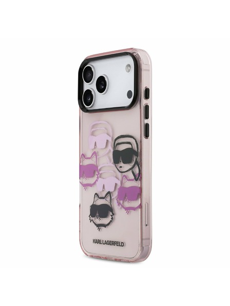 Karl Lagerfeld Karl Lagerfeld IML Multi K&CH Heads Zadný Kryt pre iPhone 17 Pro Max Pink