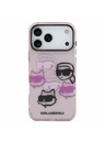 Karl Lagerfeld Karl Lagerfeld IML Multi K&CH Heads Zadný Kryt pre iPhone 17 Pro Max Pink