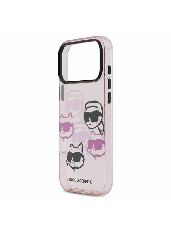 Karl Lagerfeld Karl Lagerfeld IML Multi K&CH Heads Zadný Kryt pre iPhone 17 Pro Max Pink