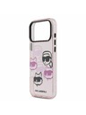 Karl Lagerfeld Karl Lagerfeld IML Multi K&CH Heads Zadný Kryt pre iPhone 17 Pro Max Pink