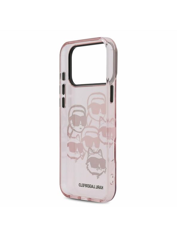 Karl Lagerfeld Karl Lagerfeld IML Multi K&CH Heads Zadný Kryt pre iPhone 17 Pro Max Pink