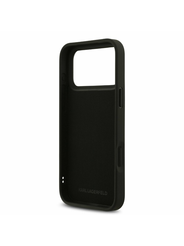 Karl Lagerfeld Karl Lagerfeld 3D Rubber Karl and Choupette Zadný Kryt pre iPhone 17 Pro Max Black