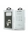 Karl Lagerfeld Karl Lagerfeld 3D Rubber Karl and Choupette Zadný Kryt pre iPhone 17 Pro Max Black