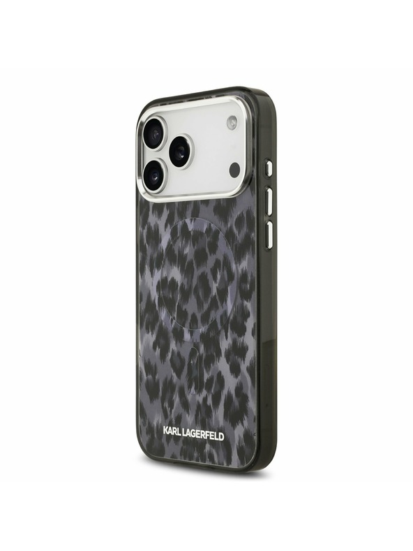 Karl Lagerfeld Karl Lagerfeld IML Leopard MagSafe Zadný Kryt pre iPhone 17 Pro Max Grey