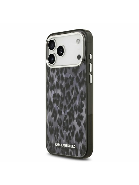 Karl Lagerfeld Karl Lagerfeld IML Leopard MagSafe Zadný Kryt pre iPhone 17 Pro Max Grey
