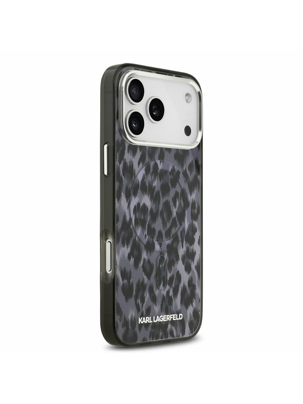 Karl Lagerfeld Karl Lagerfeld IML Leopard MagSafe Zadný Kryt pre iPhone 17 Pro Max Grey