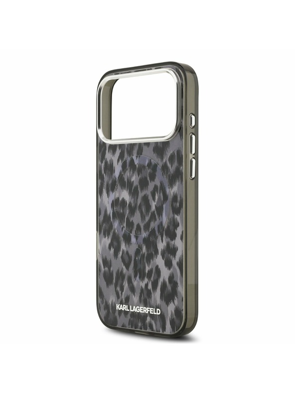 Karl Lagerfeld Karl Lagerfeld IML Leopard MagSafe Zadný Kryt pre iPhone 17 Pro Max Grey
