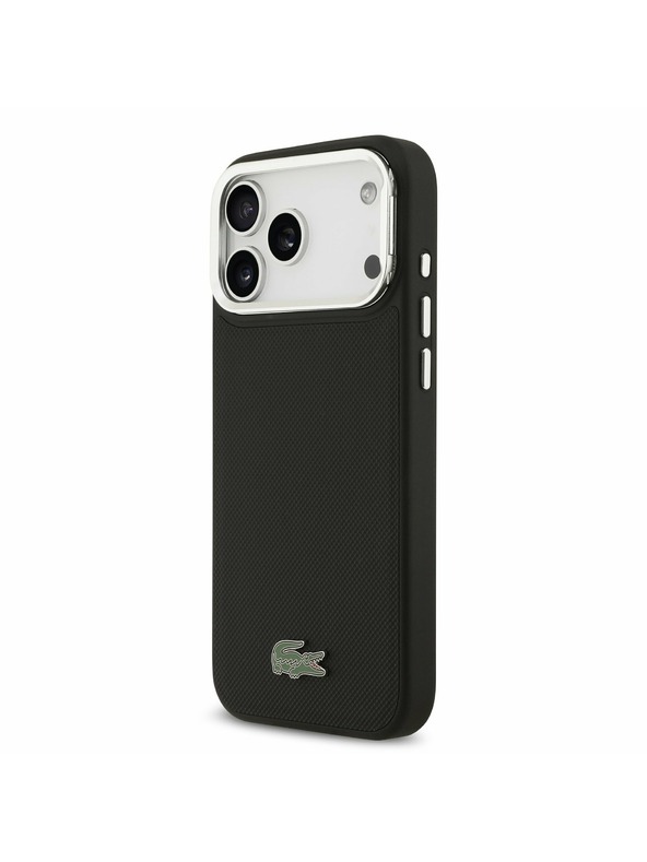 Lacoste Lacoste Iconic Petit Pique Camera Stand MagSafe Zadný Kryt pre iPhone 17 Pro Max Black