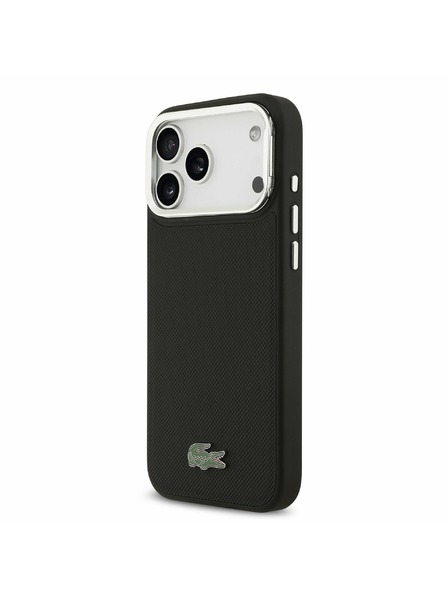 Lacoste Lacoste Iconic Petit Pique Camera Stand MagSafe Zadný Kryt pre iPhone 17 Pro Max Black