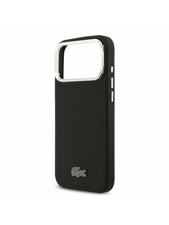 Lacoste Lacoste Iconic Petit Pique Camera Stand MagSafe Zadný Kryt pre iPhone 17 Pro Max Black