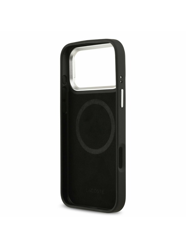 Lacoste Lacoste Iconic Petit Pique Camera Stand MagSafe Zadný Kryt pre iPhone 17 Pro Max Black