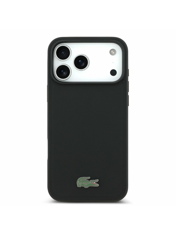 Lacoste Lacoste Iconic Petit Pique MagSafe Zadný Kryt + Peňaženka pre iPhone 17 Pro Max Black