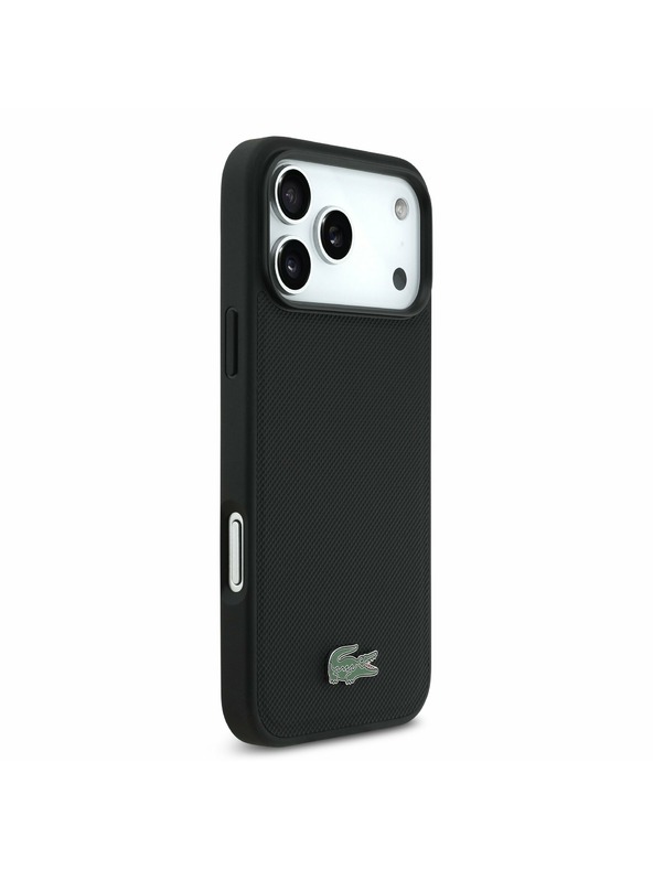 Lacoste Lacoste Iconic Petit Pique MagSafe Zadný Kryt + Peňaženka pre iPhone 17 Pro Max Black
