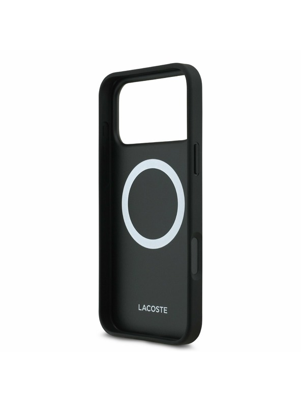 Lacoste Lacoste Iconic Petit Pique MagSafe Zadný Kryt + Peňaženka pre iPhone 17 Pro Max Black
