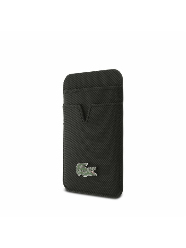 Lacoste Lacoste Iconic Petit Pique MagSafe Zadný Kryt + Peňaženka pre iPhone 17 Pro Max Black