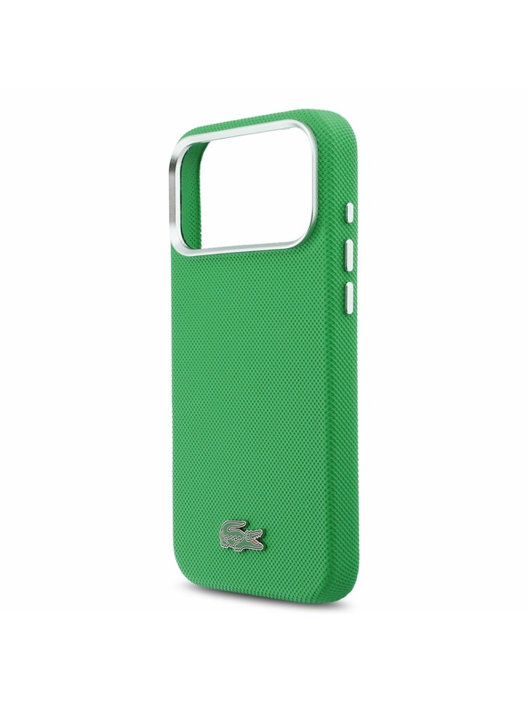 Lacoste Lacoste PVC Iconic Petit Pique Metal Logo MagSafe Zadný Kryt pre iPhone 17 Pro Max Green