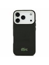 Lacoste Lacoste PVC Iconic Petit Pique Metal Logo MagSafe Zadný Kryt pre iPhone 17 Pro Max Black