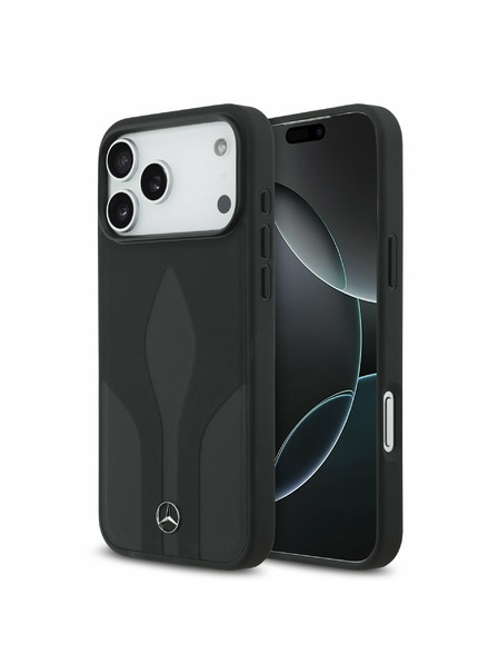 Mercedes Mercedes Leather The Move MagSafe Zadný Kryt pre iPhone 17 Pro Max Black