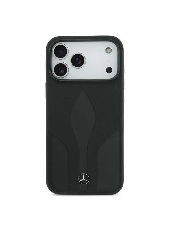 Mercedes Mercedes Leather The Move MagSafe Zadný Kryt pre iPhone 17 Pro Max Black