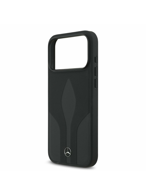 Mercedes Mercedes Leather The Move MagSafe Zadný Kryt pre iPhone 17 Pro Max Black