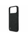 Mercedes Mercedes Leather Laurel Leaves MagSafe Zadný Kryt pre iPhone 17 Pro Max Black