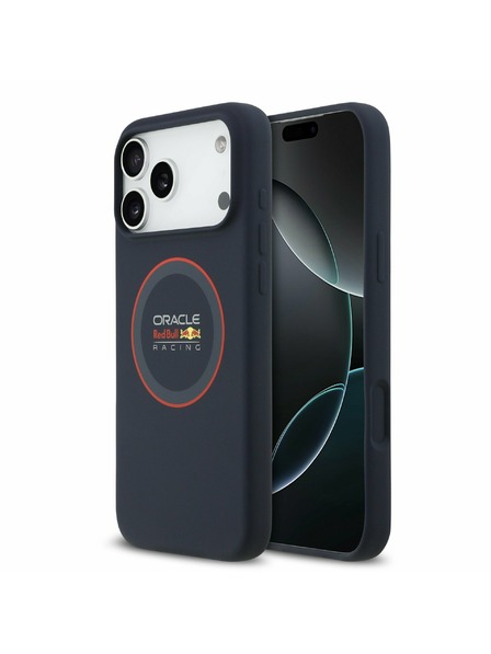 Red Bull Red Bull Silicone Red Ring MagSafe Zadný Kryt pre iPhone 17 Pro Max Navy