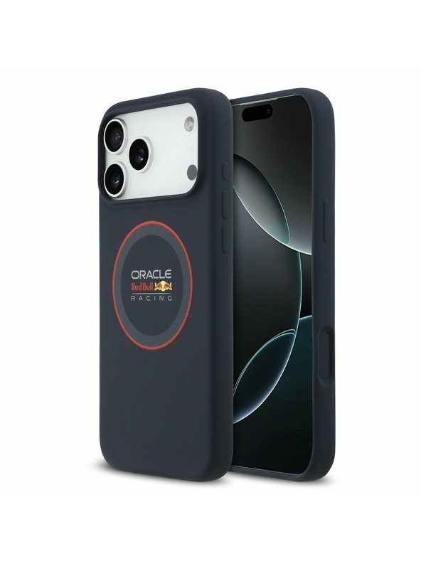 Red Bull Red Bull Silicone Red Ring MagSafe Zadný Kryt pre iPhone 17 Pro Max Navy