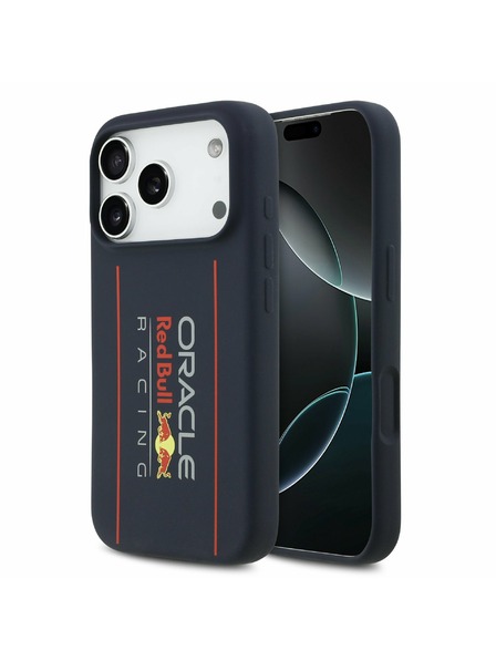 Red Bull Red Bull Silicone Vertical Logo MagSafe Zadný Kryt pre iPhone 17 Pro Max Navy