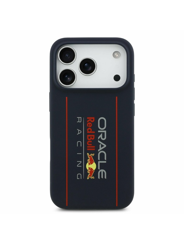 Red Bull Red Bull Silicone Vertical Logo MagSafe Zadný Kryt pre iPhone 17 Pro Max Navy
