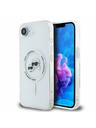 Karl Lagerfeld Karl Lagerfeld IML K&CH Heads Metal Frame MagSafe Zadný Kryt pre iPhone 16e/17e Transparent
