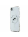 Karl Lagerfeld Karl Lagerfeld IML K&CH Heads Metal Frame MagSafe Zadný Kryt pre iPhone 16e/17e Transparent