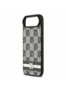 DKNY DKNY PU Leather Checkered Pattern and Stripe Zadný Kryt pre iPhone Air Black