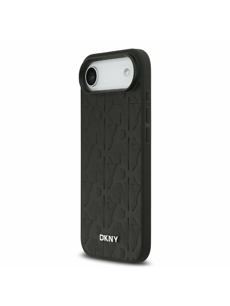 DKNY DKNY PU Leather Grid Pattern Magsafe Zadný Kryt pre iPhone Air Black
