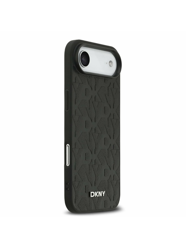 DKNY DKNY PU Leather Grid Pattern Magsafe Zadný Kryt pre iPhone Air Black