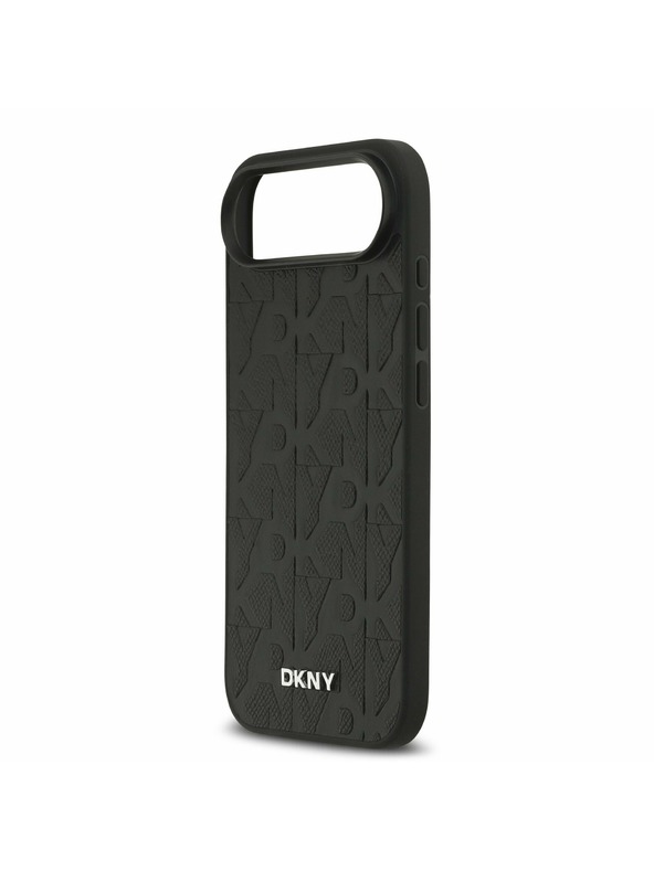DKNY DKNY PU Leather Grid Pattern Magsafe Zadný Kryt pre iPhone Air Black