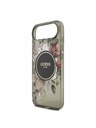 Guess Guess IML Flowers Strap MagSafe Zadný Kryt pre iPhone Air Black