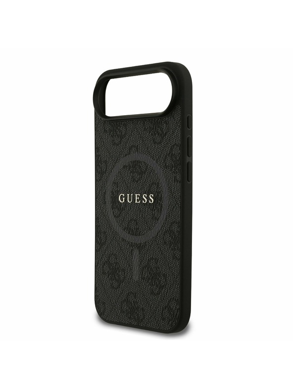 Guess Guess PU Leather 4G Colored Ring MagSafe Zadný Kryt pre iPhone Air Black