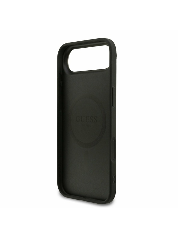 Guess Guess PU Leather 4G Colored Ring MagSafe Zadný Kryt pre iPhone Air Black