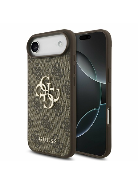 Guess Guess PU 4G Metal Logo Zadný Kryt pre iPhone Air Brown