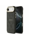 Guess Guess PU Leather 4G Gold Frame MagSafe Zadný Kryt pre iPhone Air Black