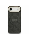 Guess Guess PU Leather 4G Gold Frame MagSafe Zadný Kryt pre iPhone Air Black