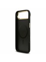 Guess Guess PU Leather 4G Gold Frame MagSafe Zadný Kryt pre iPhone Air Black
