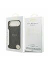 Guess Guess PU Leather 4G Gold Frame MagSafe Zadný Kryt pre iPhone Air Black