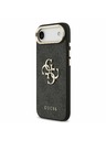 Guess Guess PU Leather 4G Metal Logo Gold Frame Zadný Kryt pre iPhone Air Black
