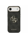 Guess Guess PU Leather 4G Metal Logo Gold Frame Zadný Kryt pre iPhone Air Black